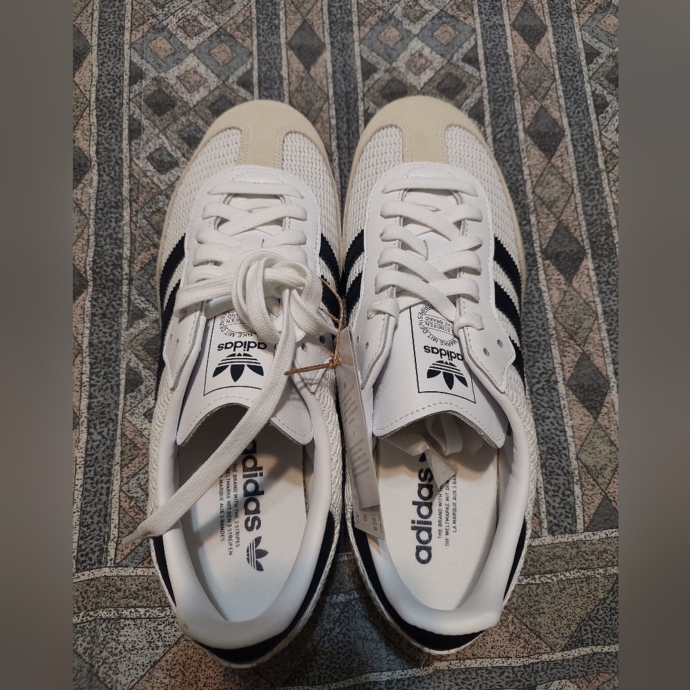 adidas FTWWHT/NINDIG/CREWHT Men's Samba NWT